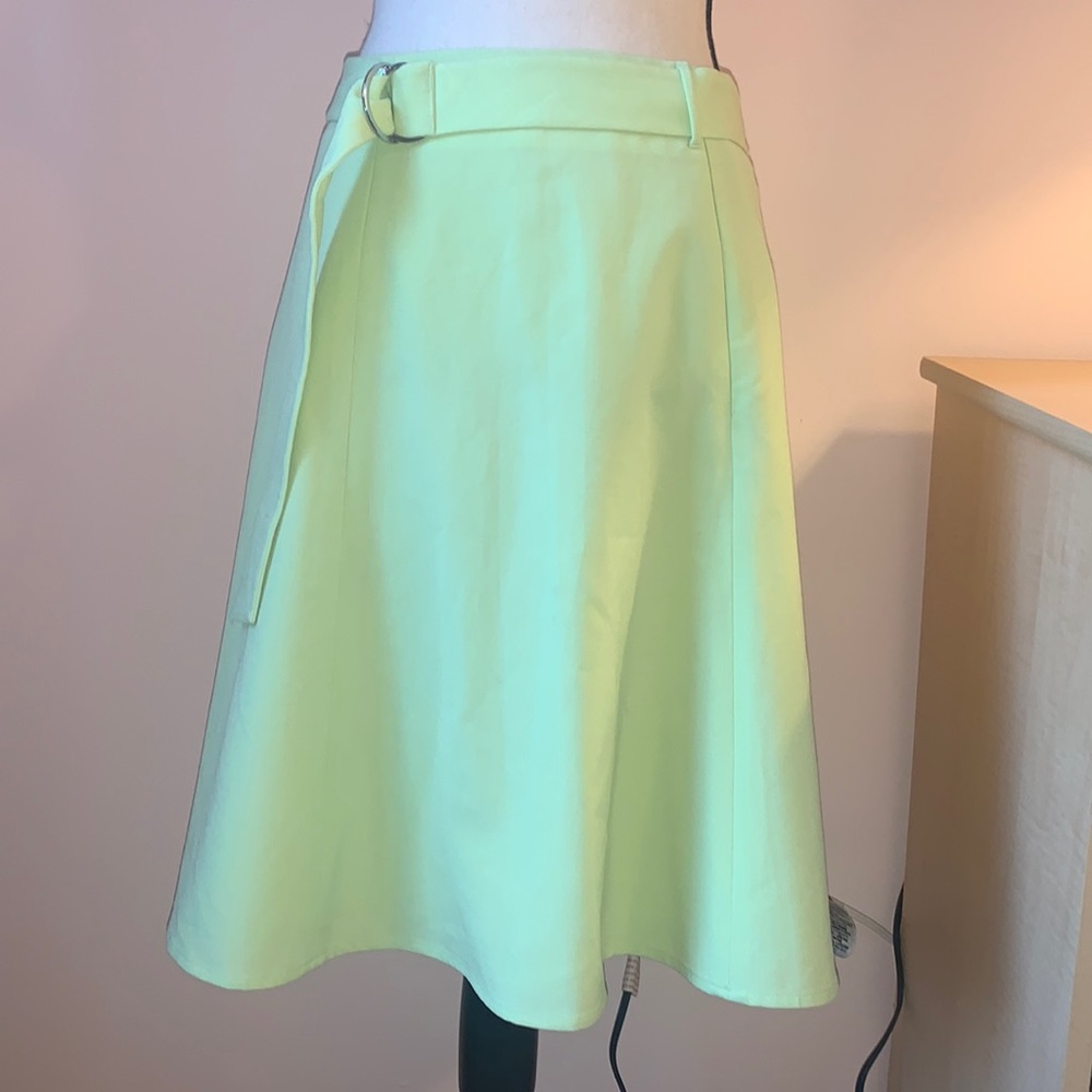 Nine West green A-line skirt